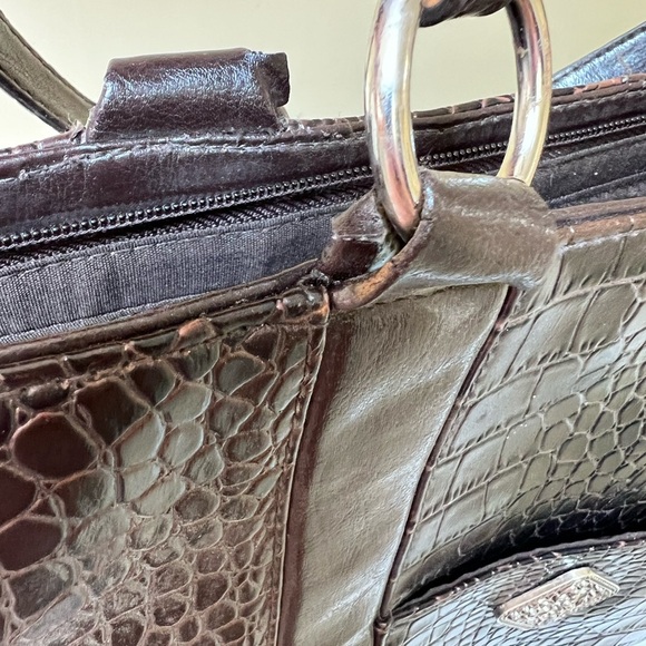 Coldwater Creek Faux Alligator Print Large Tote Bag - Picture 9 of 9